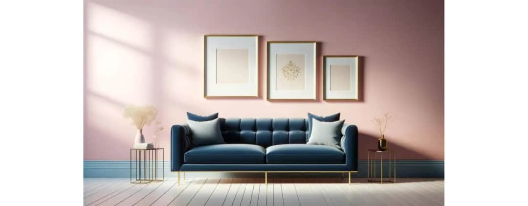 Jaki kolor ścian do granatowej kanapy, aby uniknąć błędów w aranżacji?